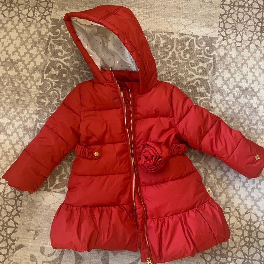 Kate Spade 2T red kids coat